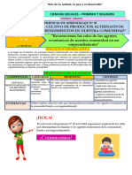 Experiencia de Aprendizaje #05 - Actividad #01 - 1ero y 2do - Sociales