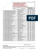 FSC Pre Medical 2nd List 2024