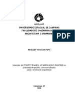 T - 2009 - PUPO - Inserção de Prototipagem e Fabricação Digitais No Processo de Projeto