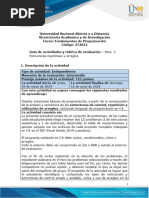 Guía de Actividades y Rúbrica de Evaluación - Unidad 2 - Paso 3 - Estructuras Repetitivas y Arreglos