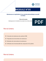M5 - Maintenance Et Exploitation D'un Système Photovoltaïque Raccordé Au Réseau