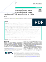 Food Habits in Overweight and Obese Adolescent Girls With Polycystic Ovary Syndrome (PCOS) : A Qualitative Study in Iran