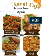 Menu Mamak Resto