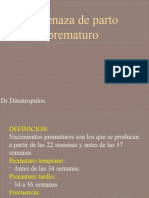 Amenaza de Parto Prematuro: DR Dimitropulos