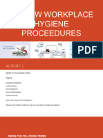 Follow Workplace Hygiene Proceedures Powerpoint