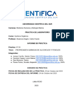 Informe #9 Quimica Organica