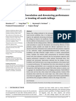 Evaluation of The Flocculation and Dewatering Performance