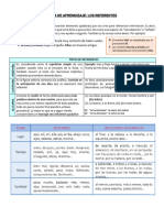 Ficha de Aprendizaje - Las Referencias