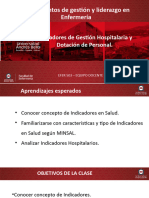 EFER 503. Semana 14. Indicadores de Gestión de Camas y Personal