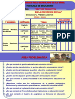 Gestion Educativa en Educacion Inicial