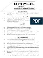 Potential Energy & Capacitance