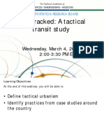 Fast-Tracked: A Tactical Transit Study: Wednesday, March 4, 2020 2:00-3:30 PM ET