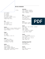 Factores de Conversion