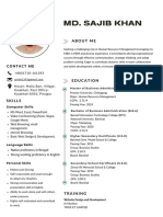 CV of Md. Sajib Khan