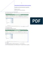 Excel Interview Questions - Intermittent