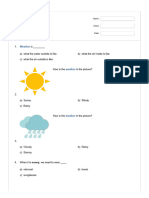 Grade 1 Science - Weather - Quizizz