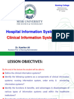 6 - Clinical Information Systems - Part 1