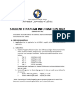 Student Financial Information 2022