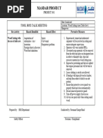 Toolbox Talk For Wood Cutting MASDAR