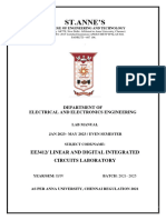 Ee3412-Linear and Digital Circuits Laboratory-733621063-Ee 3412-Linear and Digital Integrated Circuits Lab Manual