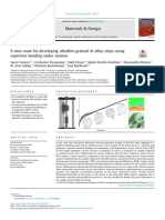 Materials and Design (2021) A New Route For Developing Ultrafine Grained Al Alloy Strips Using Repetitive Bending Under Tension