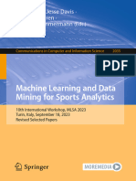 Machine Learning and Data Mining For Sports Analytics: Ulf Brefeld Jesse Davis Jan Van Haaren Albrecht Zimmermann