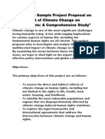 Sample Project Proposal On Climate Change & Gender