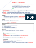 Probabilités Et Échantillonnage-Cours