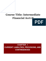 Intermediate Financial Acct II CH 1-7