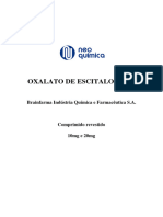 Oxalatode Escitalopram Neo Quimica