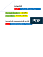 Plantilla Calculo Stock de Seguridad - ACI