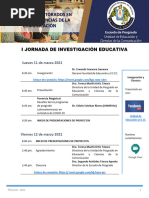 Programa - I Jornada de Investigación Educativa