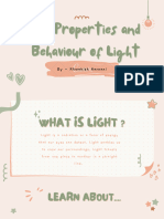 The Properties and Behaviour of Light