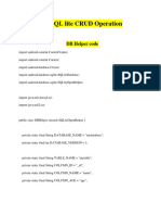 SQL Lite and Room CRUD Operation