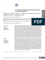 Artigo 1 - Relevncia Do Protocolo em Nutrio Na Avaliao Do Estado Nutricional