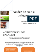 Acidez Do Solo e Calagem