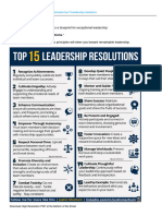 15 Leadership Resolutions