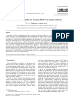 A Numerical Model of Friction Between Rough Surfaces