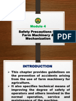 Module 4 (1) - Safety Precautions For Farm Machinery - Mechanization