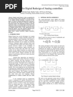 Techniques For Digital Redesign of Analog Controllers: Abhishek Singh, Shekhar Yadav, J.P.Tiwari, S.K.Nagar