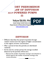 Transport Phenomenon Fick'S Law of Diffusion Atp-Powered Pumps - II