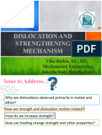 Dislocation and Strengthening Mechanism