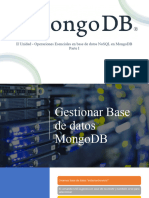 II Unidad - Operaciones Esenciales en Base de Datos Nosql Mongodb (Parte I)