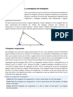 Lección 1 - Congruencia y Semejanza de Triangulos