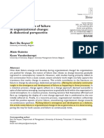 De Keyser Et Al 2019 On The Dynamics of Failure in Organizational Change A Dialectical Perspective