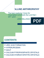 Crystalline Arthropathy