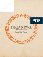 Lhasa Newar Menu