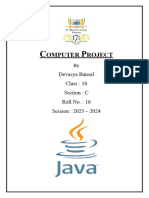 Computer Project by Devasya Bansal