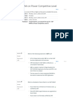 SAP HANA On Power Competitive Level 2 Quiz - Attempt Review