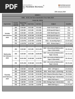 Grade 9 - FINAL - IGCSE 2nd Term Examination Time Table 2024